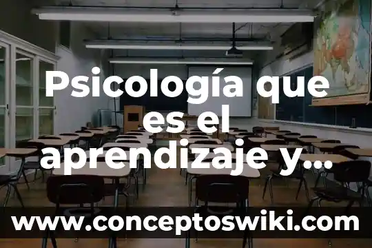 Que es y para que sirve la psicologia del color 8 Psicología que es el aprendizaje y menoría