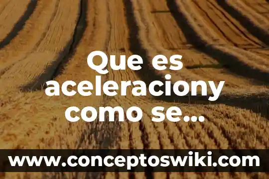 Qué es el apalancamiento y cómo se calcula 3 Que es aceleraciony como se calcula