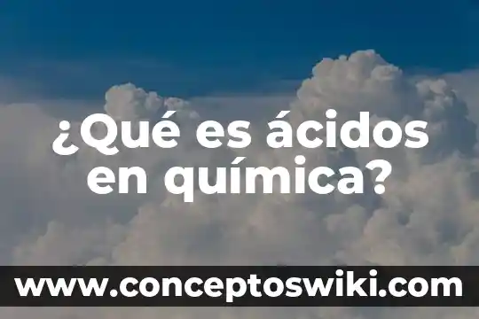 Qué es ácidos grasos en medicamentos 3 ¿Qué es ácidos en química?