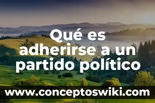 Que es un partido dibujo 3 Qué es adherirse a un partido político