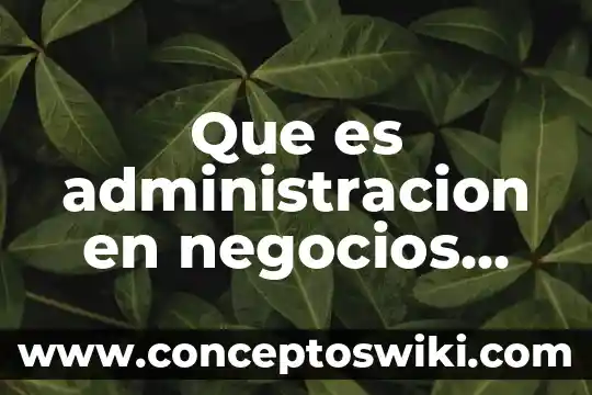 Que es un plan financiero de negocios 7 Que es administracion en negocios internacionales