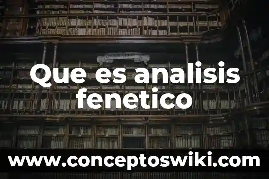 Que es lo que realmente el producto 6 Que es analisis fenetico