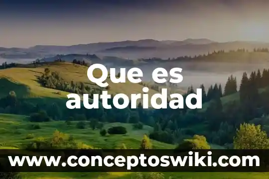 Página web que es autoridad para los niños que significa 4 Que es autoridad