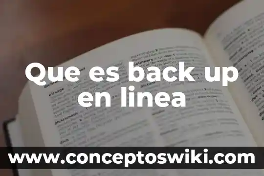 Que es la linea de productos de una empresa 4 Que es back up en linea