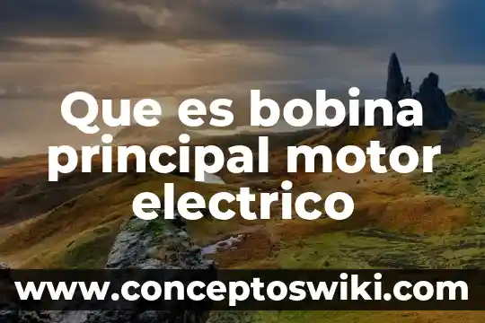 Que es motor de la planta petrolera 3 Que es bobina principal motor electrico
