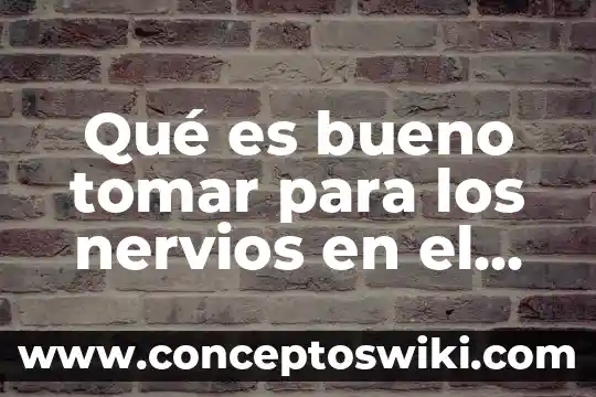 Que es bueno para los nervios de la menopausia 4 Qué es bueno tomar para los nervios en el estómago