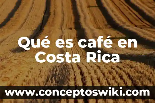 Que es ana base de datos 8 Qué es café en Costa Rica