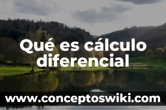 Qué es la diferencial de una función dependiente cálculo 8 Qué es cálculo diferencial