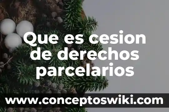 Que es la cesión parcial de derechos 7 Que es cesion de derechos parcelarios