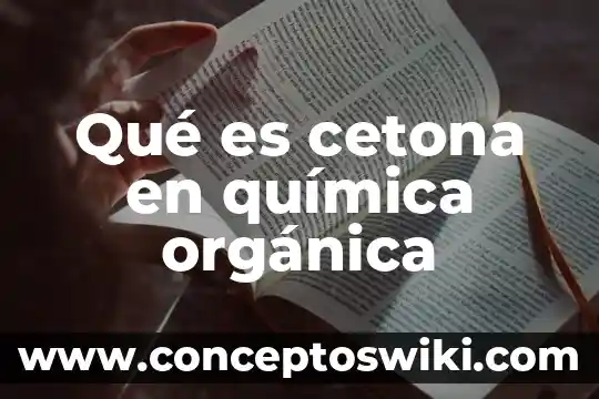 Qué es agricultura orgánica 3 Qué es cetona en química orgánica