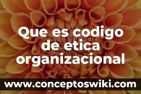 Que es el nombre codigo civil v 4 Que es codigo de etica organizacional