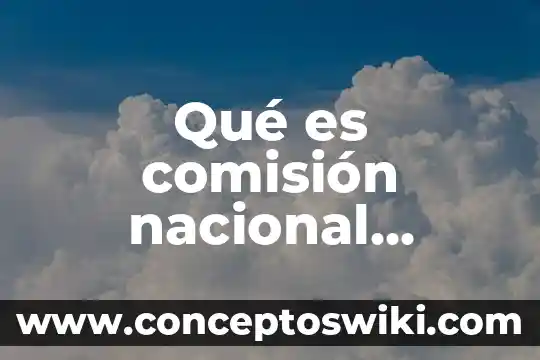 Nombre del empleo cargo o comisión que es residente 6 Qué es comisión nacional bancaria