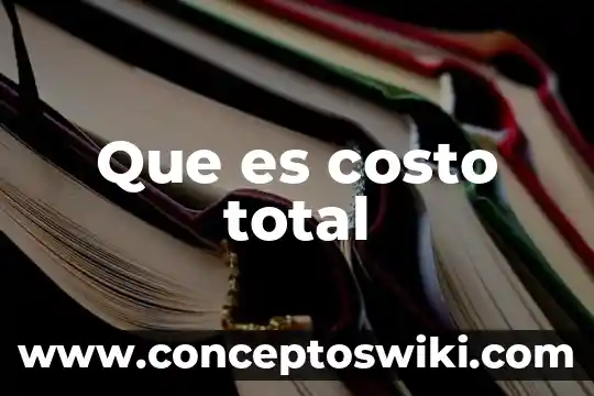 Que es causa del tributo 6 Que es costo total