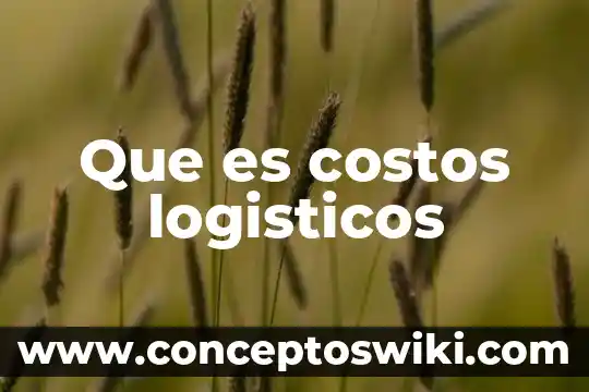 Costos concurrentes que es 3 Que es costos logisticos
