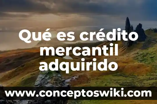 Que es una prima en derecho mercantil 8 Qué es crédito mercantil adquirido