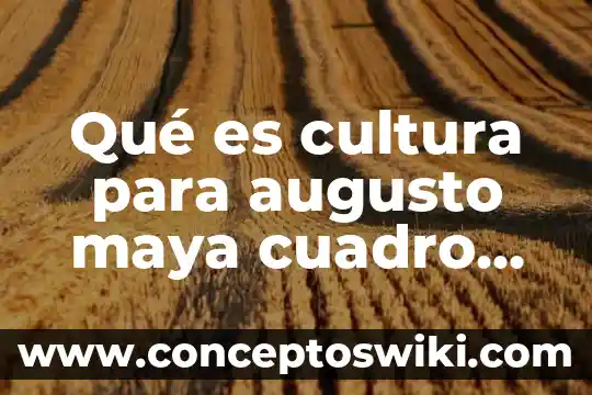 Cuadro sinóptico de que es la verdad y sus tipos 3 Qué es cultura para augusto maya cuadro sinóptico