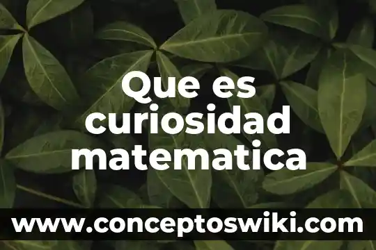 Matematica recreativa que es 8 Que es curiosidad matematica