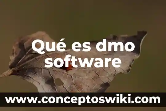Que es la es el software comercial 6 Qué es dmo software