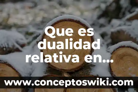 Que es la importancia relativa para un auditor 8 Que es dualidad relativa en derecho