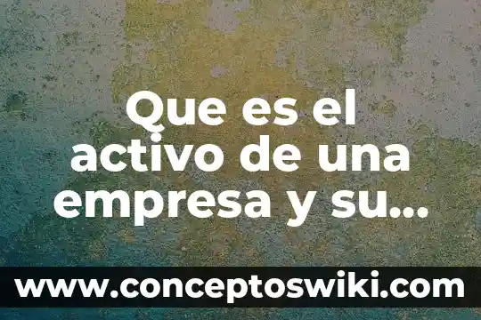 Que es estadistica su clasificacion importancia y su uso 3 Que es el activo de una empresa y su clasificación