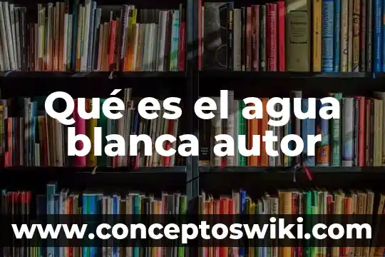 Que es izamiento de bandera blanca en salud 6 Qué es el agua blanca autor