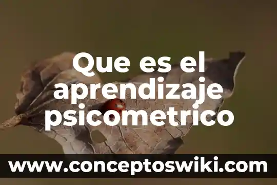 Que es rea resultados esperados de aprendizaje 6 Que es el aprendizaje psicometrico