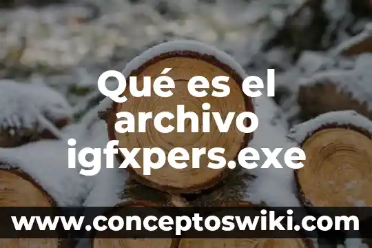 Que es archivo historico es archivo muerto 5 Qué es el archivo igfxpers.exe