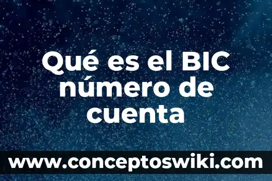 Número de cuenta que es cada número 4 Qué es el BIC número de cuenta