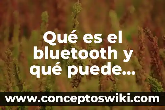 Que es lo que no puede hacer la militar 6 Qué es el bluetooth y qué puede hacer