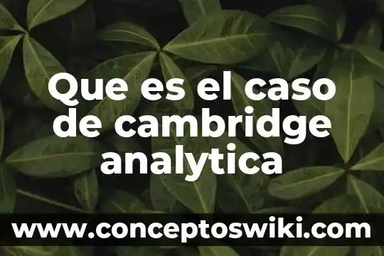 Que es un compuesto base 6 Que es el caso de cambridge analytica