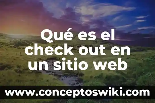 Que es contenido en una herramienta web 4 Qué es el check out en un sitio web