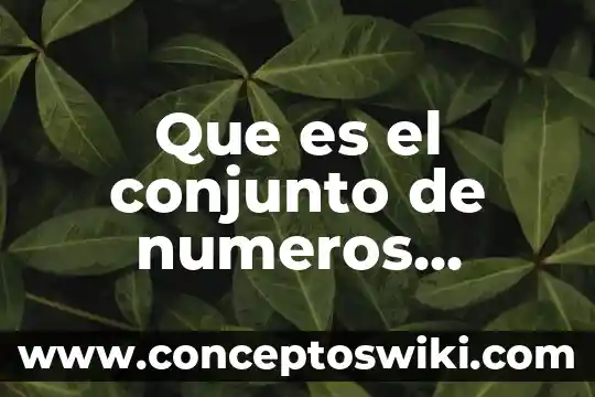 Que es la jerarquía de numeros 7 Que es el conjunto de numeros quinta decimal