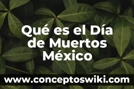 Que es el impacto social de dia de muertos 6 Qué es el Día de Muertos México