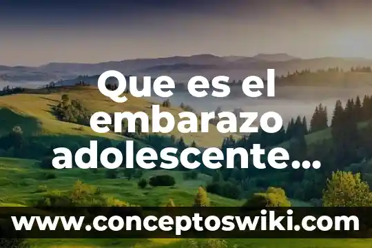 Qué es un pie prueba de embarazo 4 Que es el embarazo adolescente autores