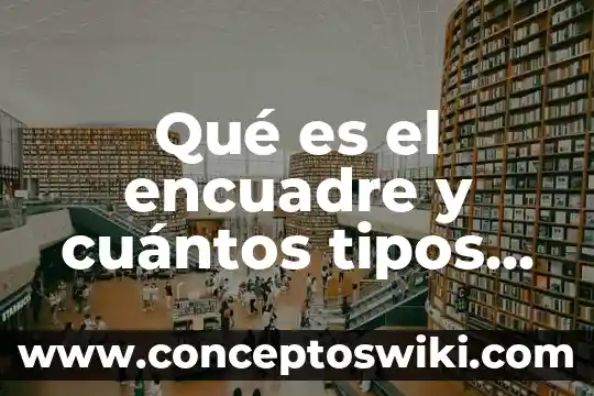 Que es un esquema y cuantos tipos hay 8 Qué es el encuadre y cuántos tipos existen