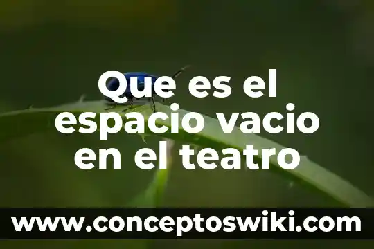 Teatro clasico caracteristicas aleman que es significado 4 Que es el espacio vacio en el teatro