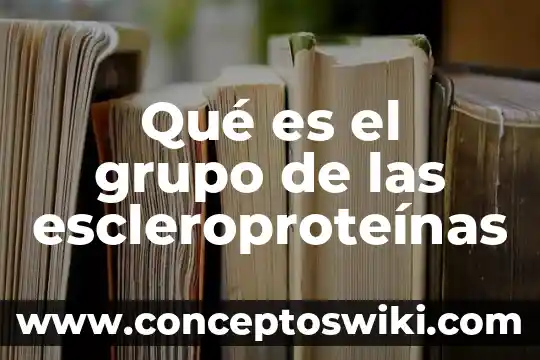 Grupo de estudio que es 8 Qué es el grupo de las escleroproteínas