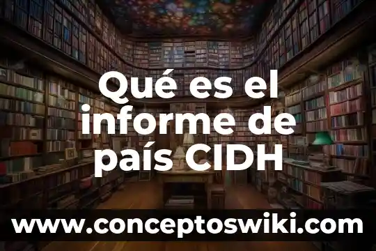 Por que es importante importar para un pais 6 Qué es el informe de país CIDH