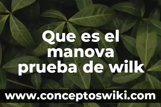 Zerpyco para qué es 8 Que es el manova prueba de wilk