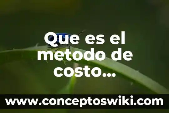 Que es el costo de produccio 5 Que es el metodo de costo promedios