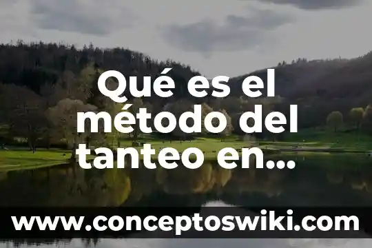 Que es formula quimica yahoo 7 Qué es el método del tanteo en química