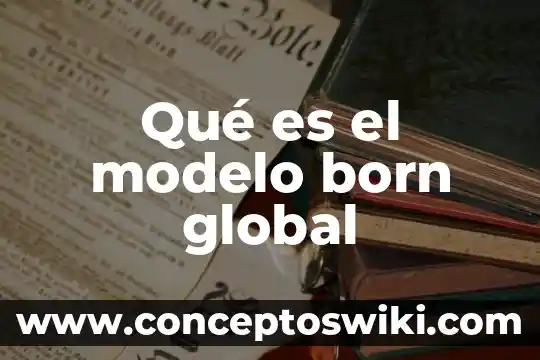 Qué es un modelo en enfermeria y teoría 7 Qué es el modelo born global
