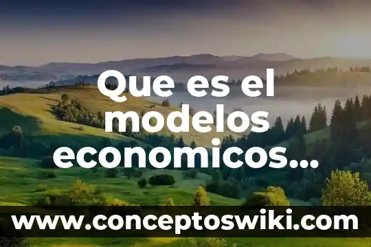 Que es el tuan en terminos economicos 5 Que es el modelos economicos neoclasicos