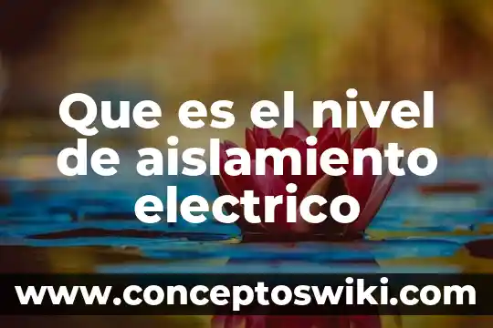 Que es un potencial electrico en fisica 7 Que es el nivel de aislamiento electrico