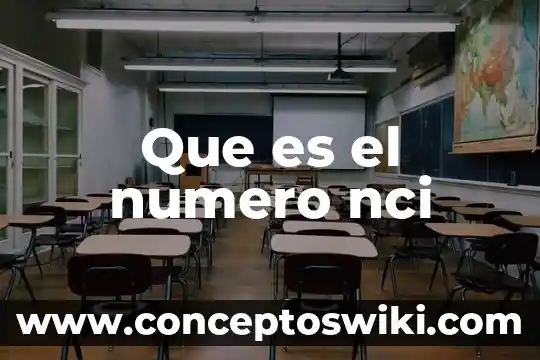 Ce 2015 y número que es 6 Que es el numero nci