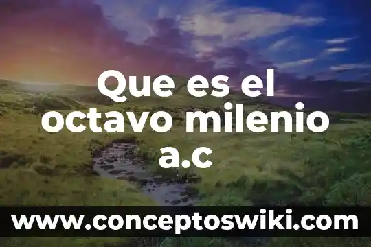 Animes shonen que es 5 Que es el octavo milenio a.c
