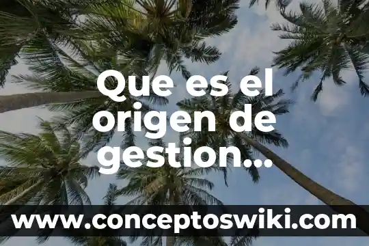 Sistema empresarial mexicano que es 5 Que es el origen de gestion empresarial