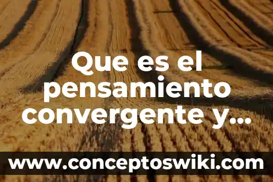 Que es el enfoque decisional segun el pensamiento critico 6 Que es el pensamiento convergente y ejemplos