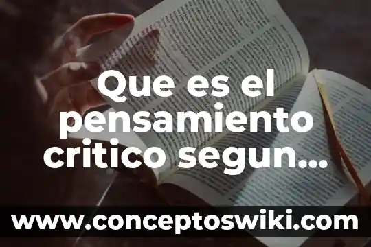 Que es una categoria en investigacion segun autores 7 Que es el pensamiento critico segun tres autores