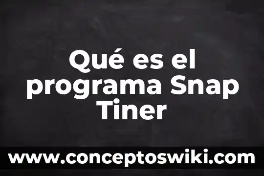 Que es un programa de inspecciones 3 Qué es el programa Snap Tiner